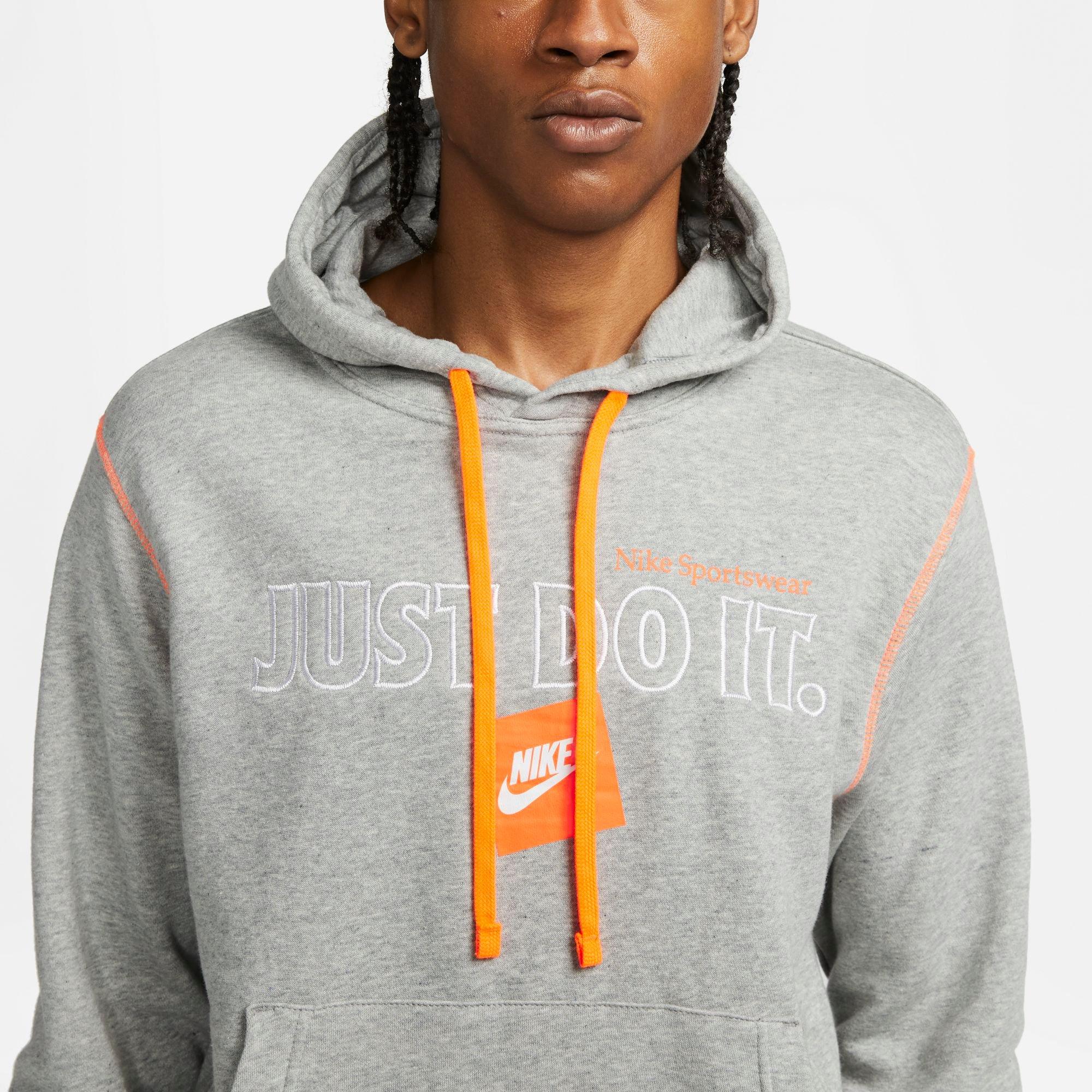 Nike hoodie orange just best sale do it